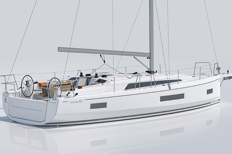 Новая парусная яхта Oceanis 40.1 внешний вид