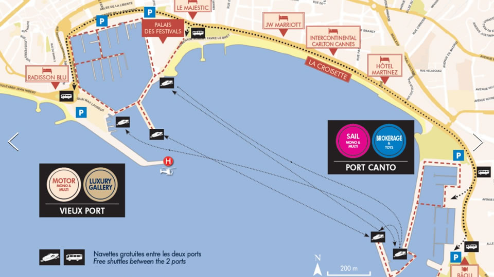 В этом году фестиваль яхт в Каннах будет проходить сразу в двух портах - Vieux и Canto